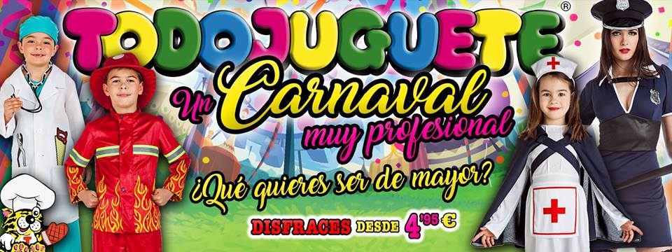 Actividades para niños en Castellón. Fiesta carnaval Todojuguete