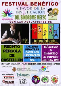 Actividades para niños y familias en Castellón. Festival benéfico MEF2