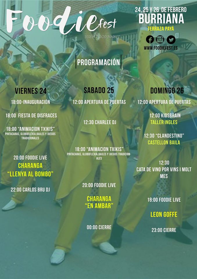 Actividades para niños y familias en Castellón. Foodie Fest Burriana